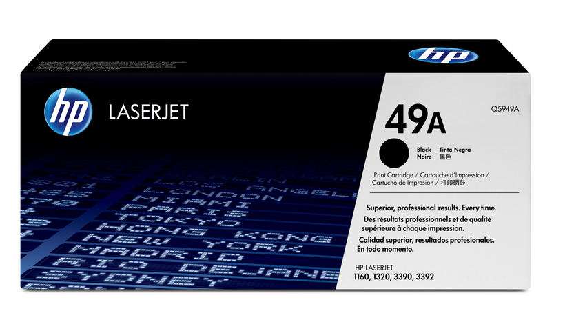 HP 49A - Black - Genuine - LaserJet - Toner Cartridge (Q5949A) - for LaserJet 1160, 1160Le, 1320, 1320n, 1320nw, 1320t, 1320tn, 3390, 3392