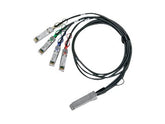 Mellanox LinkX - Comutador de ligação direta 100GBase - QSFP28 (M) para QSFP28 (F) - 1 m - SFF-8402/SFF-8665/SFF-8636/IEEE 802.3by - sem halogéneo, passivo (980-9I486-00C001)