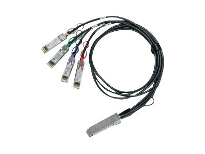 Mellanox LinkX - Comutador de ligação direta 100GBase - QSFP28 (M) para QSFP28 (F) - 1 m - SFF-8402/SFF-8665/SFF-8636/IEEE 802.3by - sem halogéneo, passivo (980-9I486-00C001)