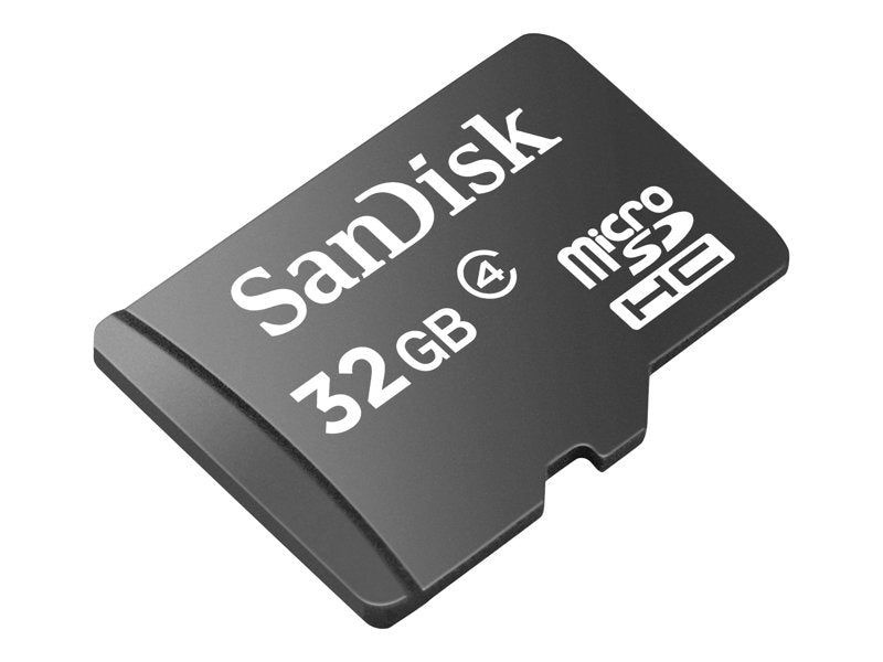 SanDisk - Tarjeta de memoria flash - 32 GB - Clase 4 - microSDHC - negra (SDSDQM-032G-B35)