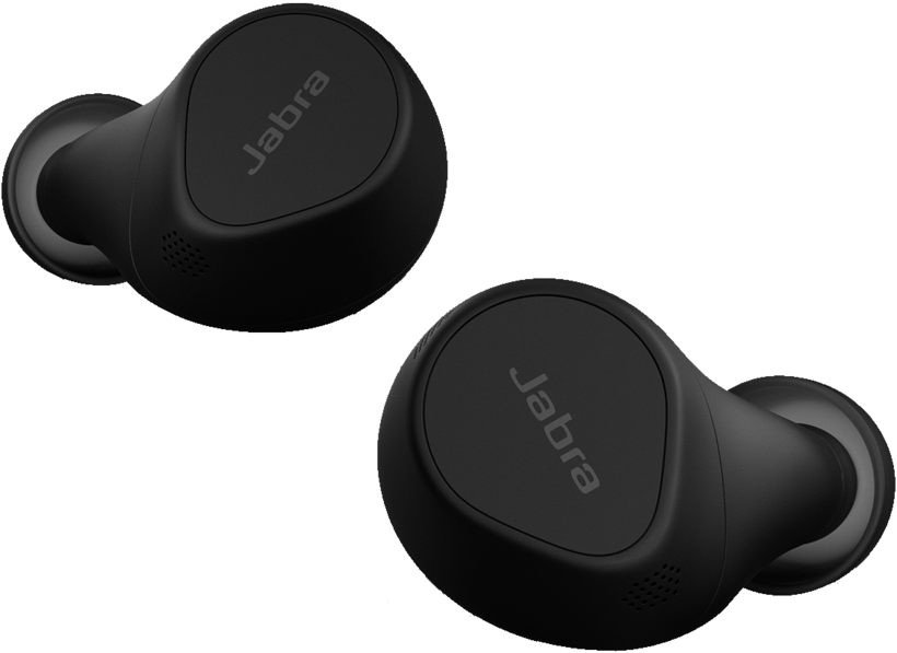 Jabra Evolve2 7 UC - Auscultadores sem fios com microfonoe - intra-auricular - bluetooth - cancelamento de ruído activo - USB-C através de adaptador de Bluetooth - isolamento de ruído - preto