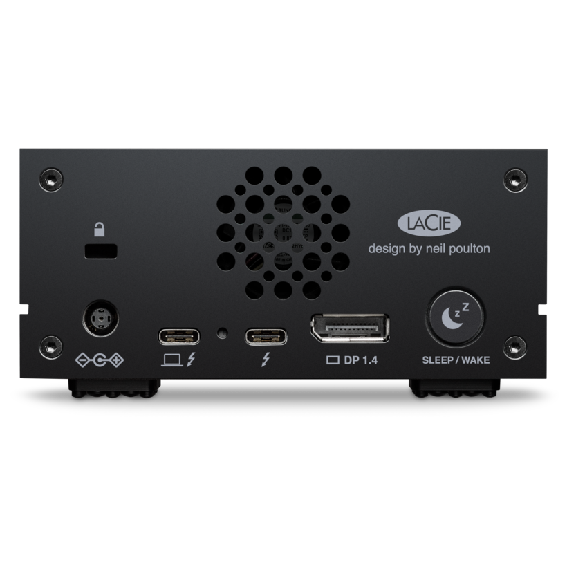 LaCie 1big Dock STHS18000800 - Matriz de disco rígido - 18 TB - 1 baias (SATA-600) - HDD 18 TB x 1 - USB 3.1, Thunderbolt 3 (externo) - com Rescue Data Recovery Service