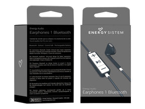 Energy Earphones 1 Bluetooth - Auriculares intrauditivos con micrófono - Ear Bud - Bluetooth - Inalámbricos - Grafito