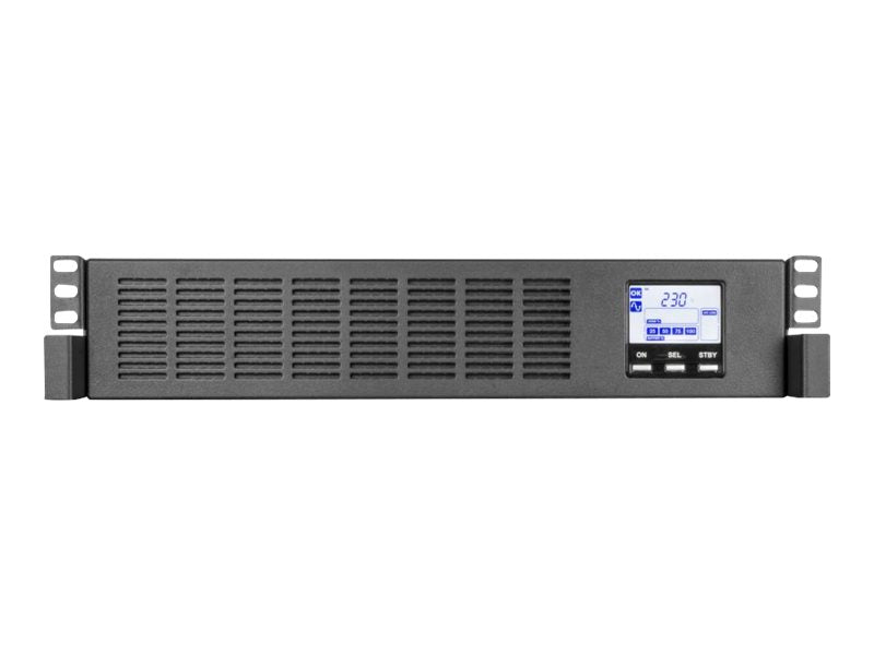 Riello UPS Sentinel Rack SER 1500 - UPS (rack mountable) - AC 220/230/240 V - 1350 Watt - 1500 VA - 1 phase - RS-232, USB - output connectors: 8 - 2U - black (SER1500)