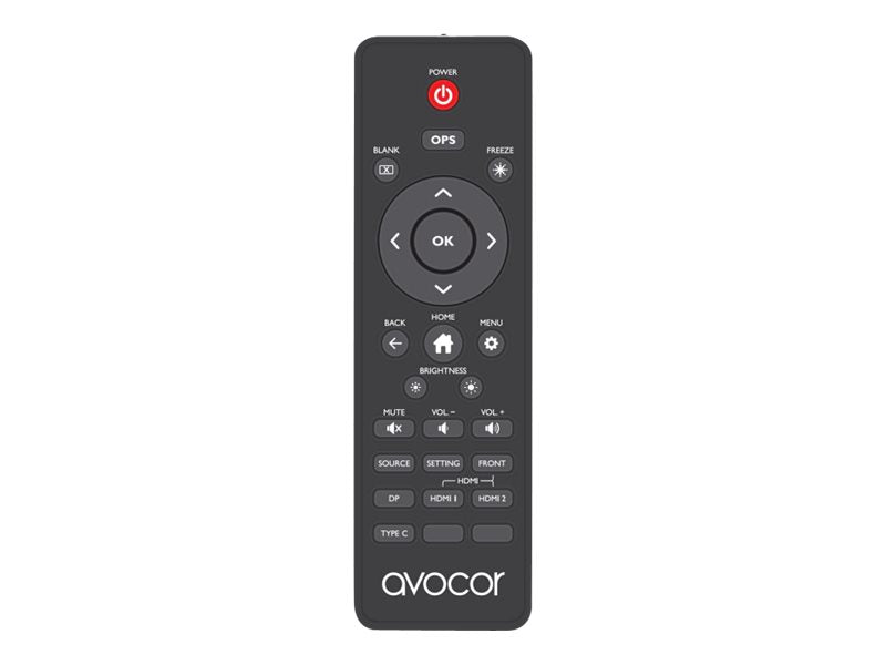 Avocor - Remote control - infrared - for Avocor AVE-5530, AVE-6530, AVE-7530, AVE-8630