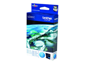 Brother LC985C - Blue cyan - original - blister pack with acoustic / electromagnetic alarm - cartridge (LC985CBPDR)