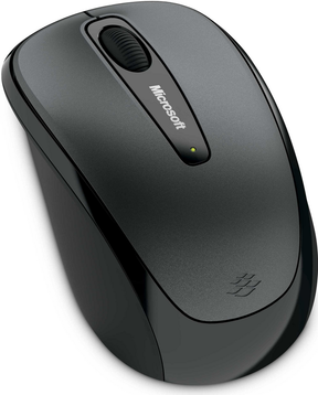 Microsoft Wireless Mobile Mouse 3500 - Mouse - right and left handed - optical - 3 buttons - wireless - 2.4 GHz - USB wireless receiver - lochness gray