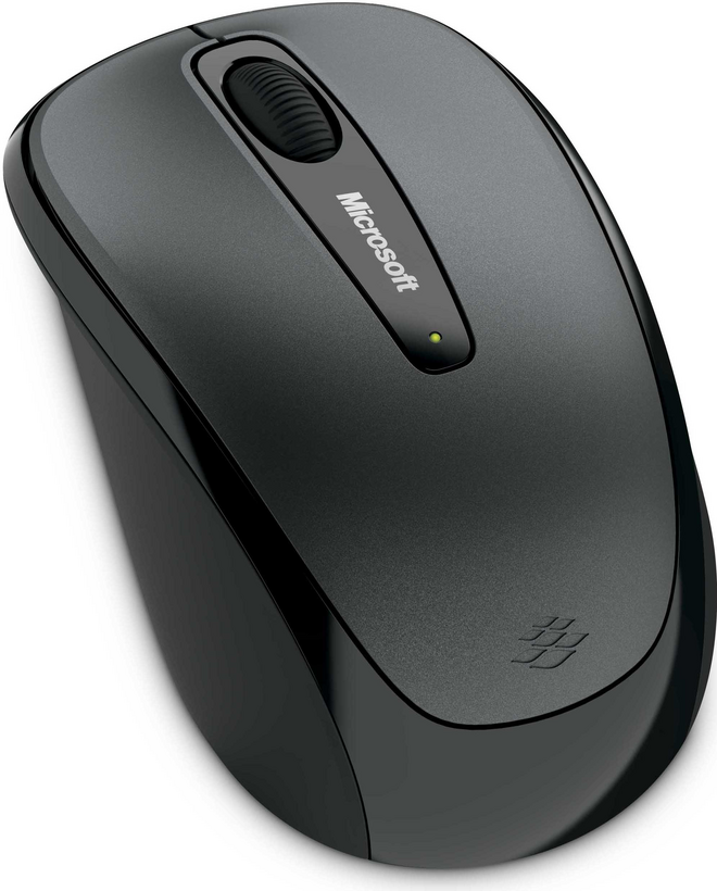 Microsoft Wireless Mobile Mouse 3500 - Rato - destros e canhotos - óptico - 3 botões - sem fios - 2.4 GHz - receptor sem fio USB - cinzento lochness