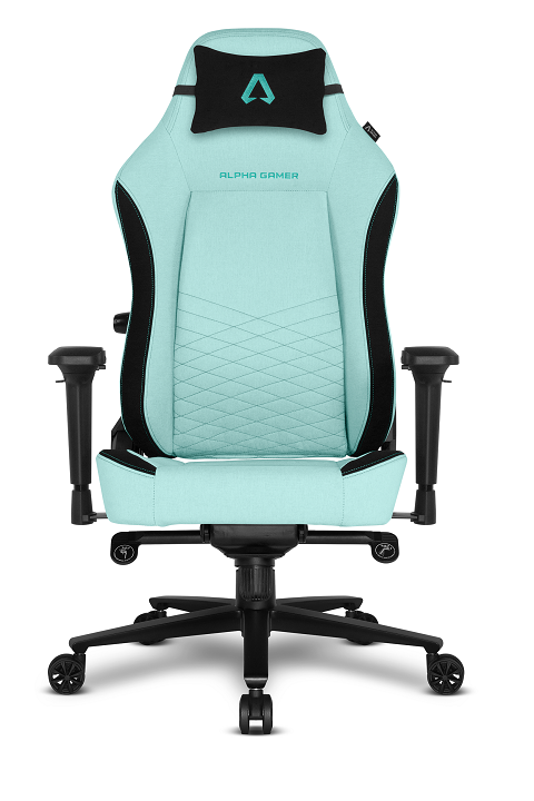 Alpha Gamer Chair Alegra Fabric Green