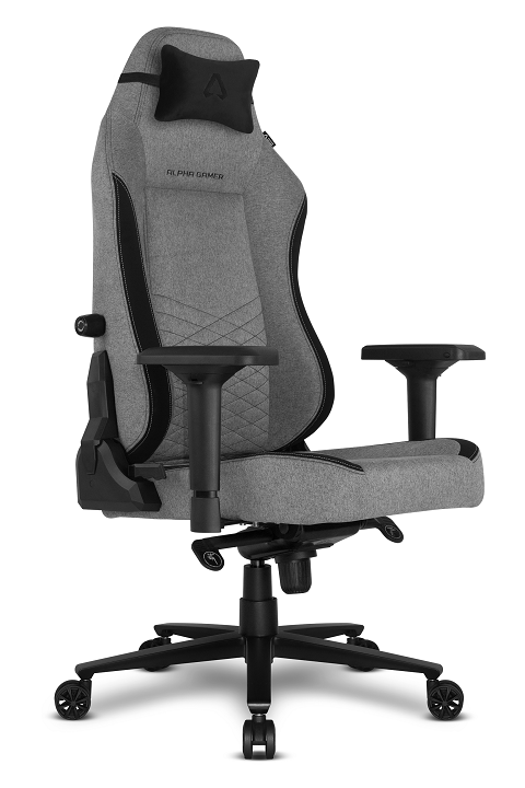 Alpha Gamer Chair Alegra Fabric Gray