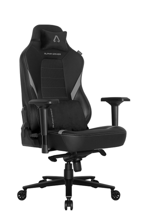 Silla Alpha Gamer Phenix PU Cuero Negro/Gris