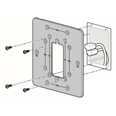 HPE Aruba AP-203H-MNTW - Kit de montaje de dispositivo de red - Montaje en pared - para HPE Aruba AP-203H (JY703A)