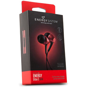 Energy Earphones Urban 3 - In-Ear Headphones with Microphone - In-Ear - With Cable - 3.5mm Jack - Coral - for Phone Neo Lite