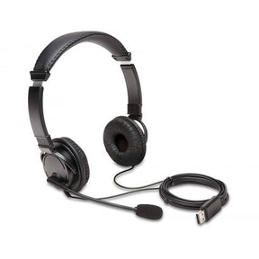 Kensington USB Hi-Fi Headphones with Mic - Headphones - In-Ear - With Cable - USB-A - Black