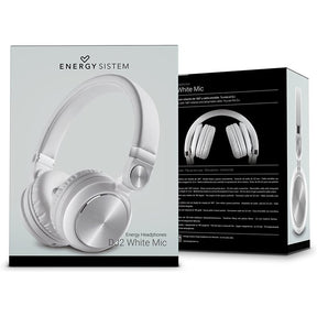 Energy DJ2 - Auriculares On-Ear con Micrófono - In-Ear - Con Cable - Jack 3.5mm - Blanco