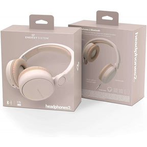 Energy Headphones 2 - Auriculares supraaurales con micrófono - intrauditivos - bluetooth - inalámbricos - beige