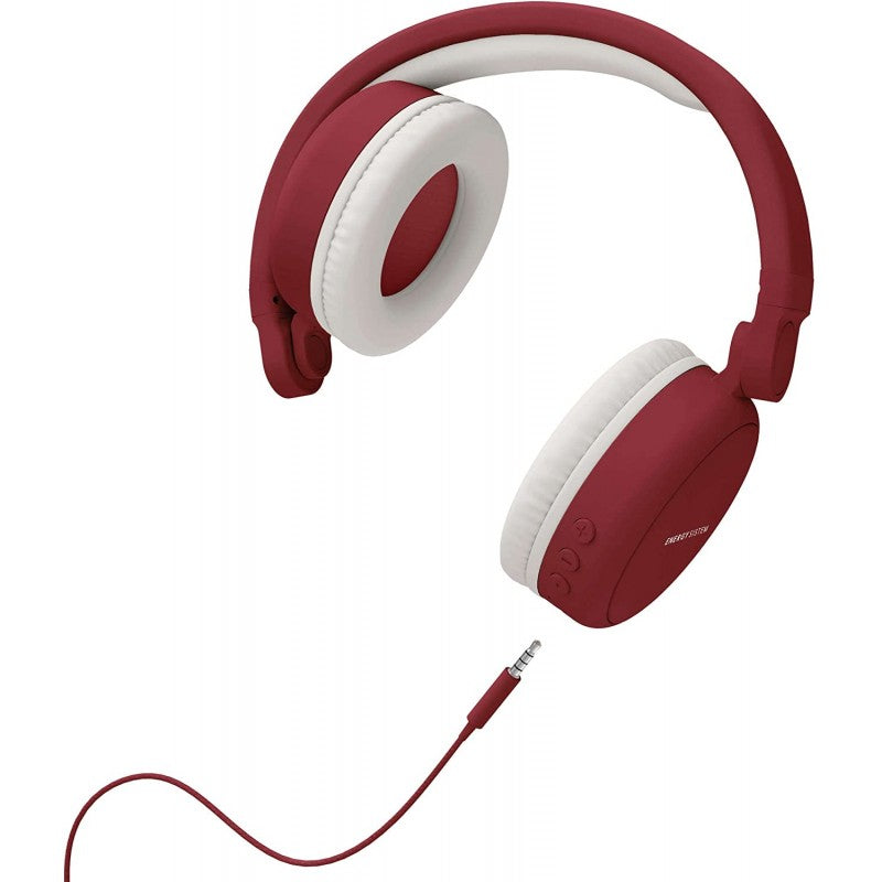 Energy Headphones 2 - Auscultadores supra-aurais com microfonoe - no ouvido - bluetooth - sem fios - Vermelho rubi