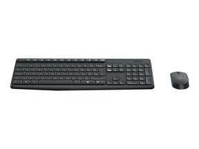 Logitech MK235 - Conjunto de teclado e rato - sem fios - 2.4 GHz - Italiano/Mediterrânico