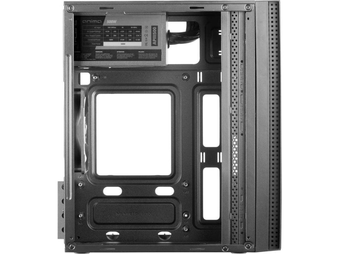 TACENS ANIMA ACX500 PREMIUM MICRO-ATX CAJA CAJA + FUENTE 500W, VENTILADOR 12CM, USB 3.0, NEGRO (ACX500)