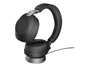 Jabra Evolve2 85 MS Stereo - Auscultadores - tamanho completo - bluetooth - sem fios, com cabo - cancelamento de ruído activo - macaco de 3,5 mm - isolamento de ruído - preto - Certificado para Teams