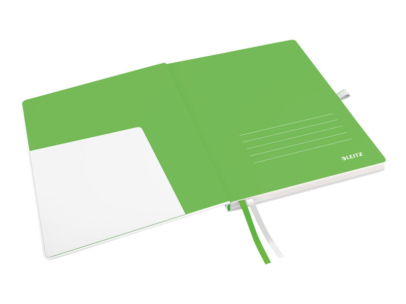 Leitz Complete - Notepad - hardcover binding - 80 sheets - ivory paper - square - white cover (44730001)