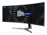 Samsung C49RG90SSR - Monitor QLED - curvo - 49" - 5120 x 1440 Dual WQHD @ 120 Hz - VA - 1000 cd/m² - 3000:1 - DisplayHDR 1000 - 4 ms - HDMI, 2xDisplayPort