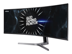 Samsung C49RG90SSR - QLED Monitor - curved - 49" - 5120 x 1440 Dual WQHD @ 120 Hz - VA - 1000 cd/m² - 3000:1 - DisplayHDR 1000 - 4 ms - HDMI, 2xDisplayPort