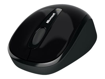 Microsoft Wireless Mobile Mouse 3500 - Rato - destros e canhotos - óptico - 3 botões - sem fios - 2.4 GHz - receptor sem fio USB - preto (GMF-00042)