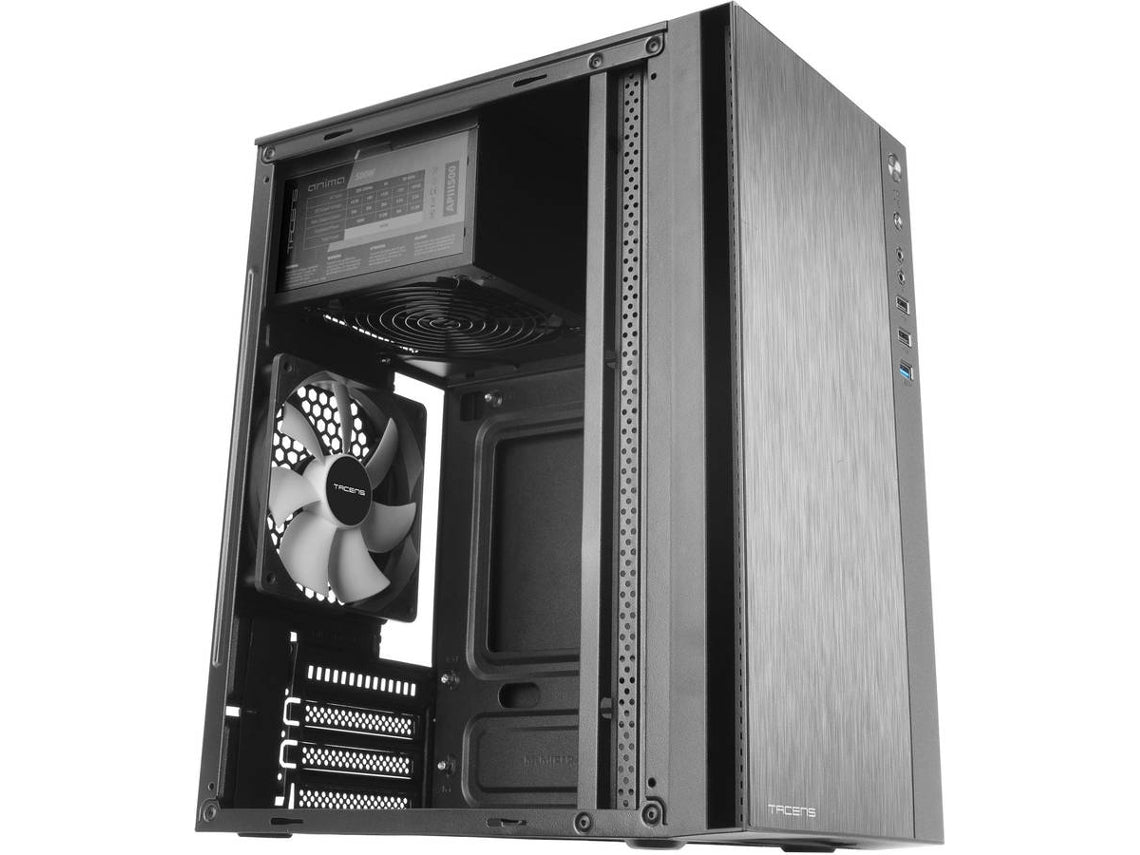 TACENS ANIMA ACX500 PREMIUM MICRO-ATX CASE box + 500W PSU, 12CM FAN, USB 3.0, BLACK (ACX500)