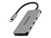 Sitecom CN 386 - Hub - 3 x USB-C + 1 x USB-C (fuente de alimentación) - escritorio