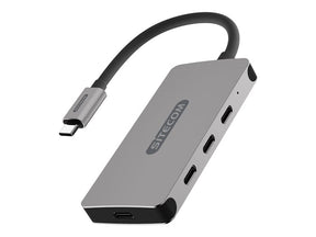 Sitecom CN 386 - Hub - 3 x USB-C + 1 x USB-C (power supply) - desktop