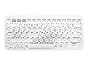 Logitech K380 Teclado Bluetooth multidispositivo - Teclado - Inalámbrico - Bluetooth 3.0 - QWERTY - Estándar internacional estadounidense - Blanco roto (920-009868)