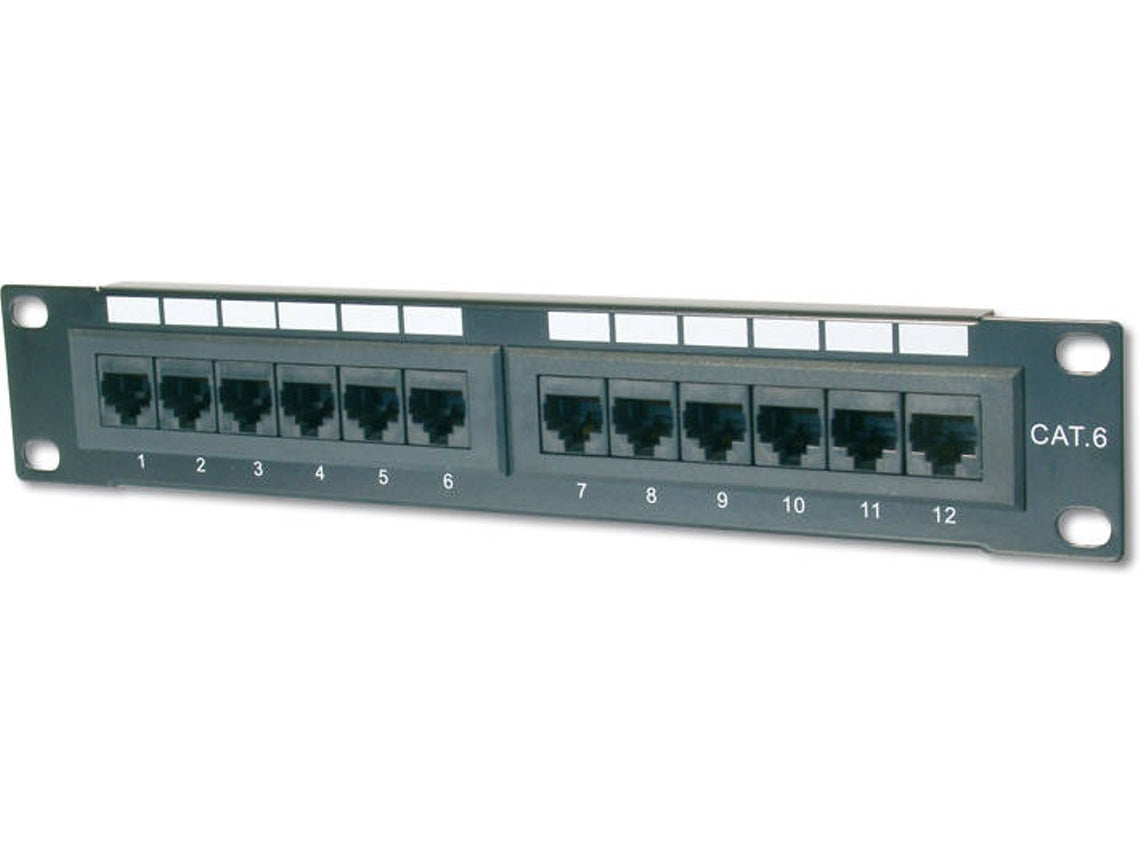 PPANEL 1U WITH 12 RJ45 UTP CAT 5E