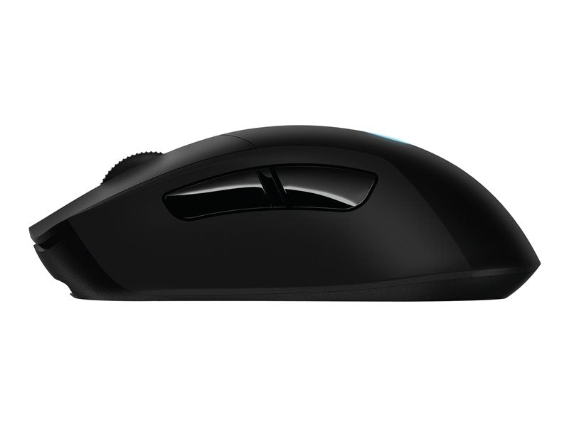 Ratón inalámbrico para juegos Logitech G703 LIGHTSPEED con sensor HERO 16K - Ratón - óptico - 6 botones - inalámbrico, con cable - USB, LIGHTSPEED - Receptor Logitech LIGHTSPEED (910-005640)