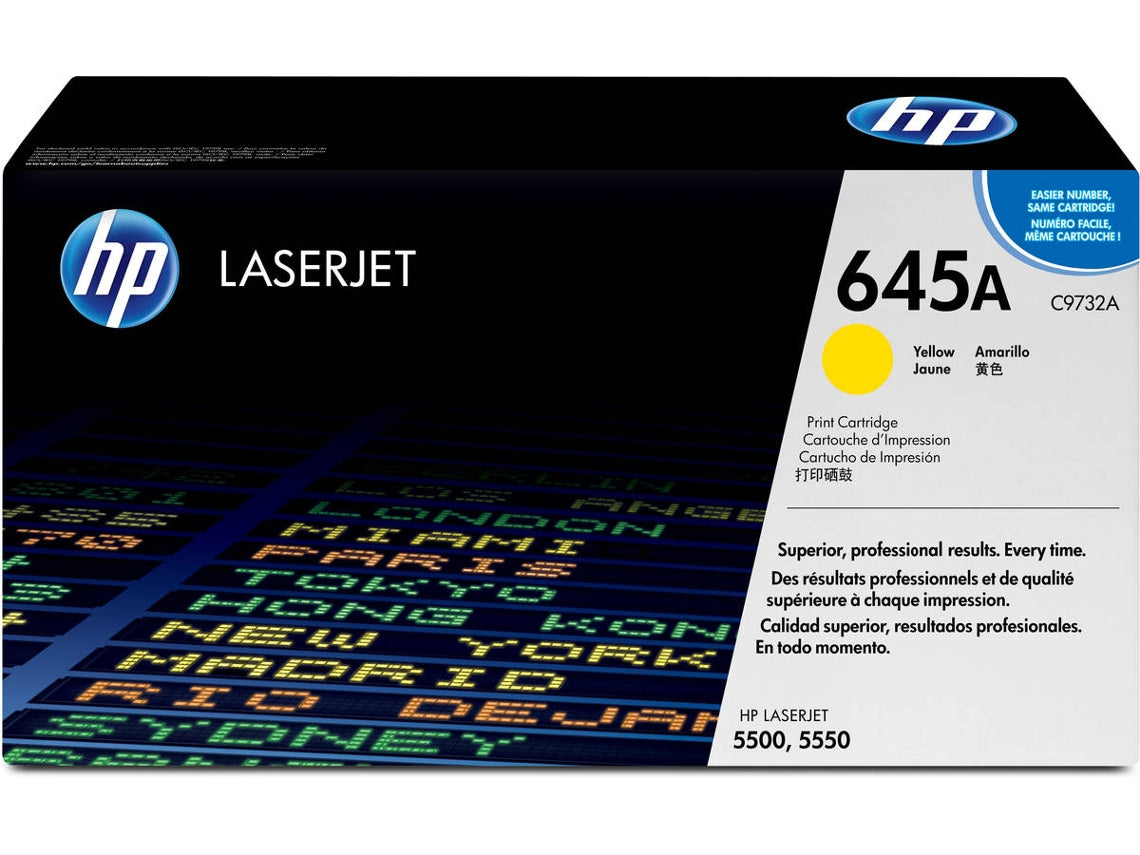 HP 645A - Amarelo - original - LaserJet - cartucho de toner (C9732A) - para Color LaserJet 5500, 5550, LaserJet 5000