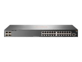 HPE Aruba 2930F 24G 4SFP - Interruptor - L3 - Administrado - 24 x 10/100/1000 + 4 x Gigabit SFP (ligação ascendente) - montável em trilho (JL259A#ABB)