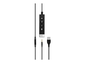 EPOS I SENNHEISER IMPACT SC 635 USB - Auscultadores - no ouvido - com cabo - USB, macaco de 3,5 mm - preto, prata