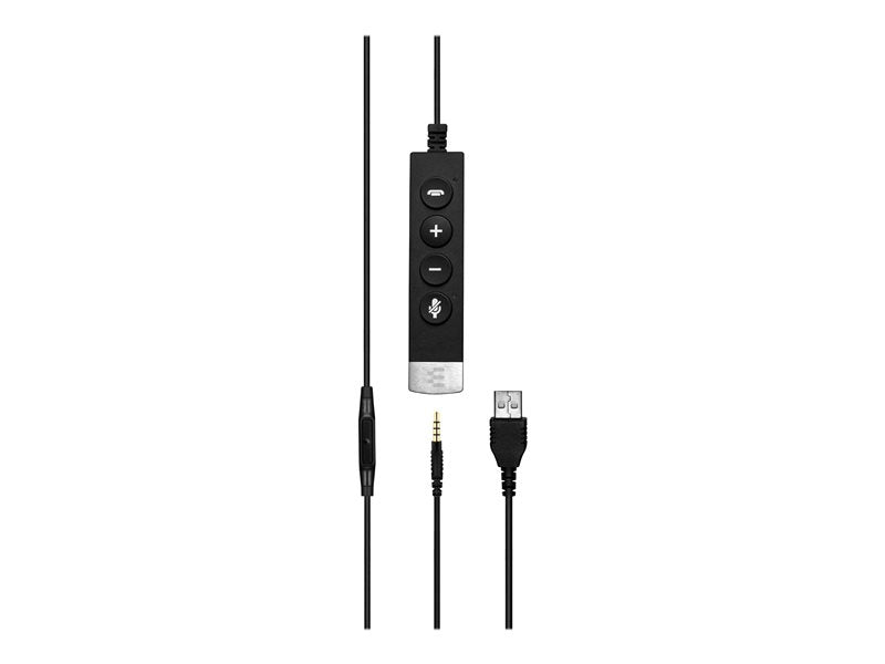 EPOS I SENNHEISER IMPACT SC 635 USB - Auscultadores - no ouvido - com cabo - USB, macaco de 3,5 mm - preto, prata