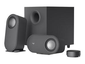 Logitech Z407 - Speaker System - for PC - 2.1 channel - wireless - Bluetooth - USB - 40 Watt (Total) - graphite gray