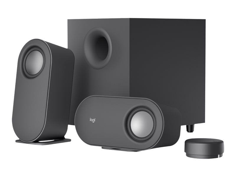 Logitech Z407 - Sistema de altavoces - para PC - 2.1 canales - inalámbrico - Bluetooth - USB - 40 Watt (Total) - gris grafito