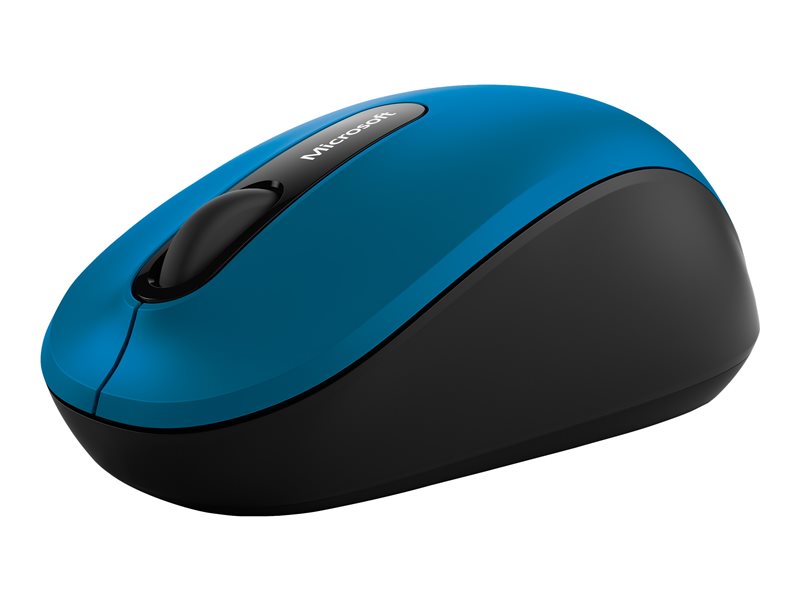 Microsoft Bluetooth Mobile Mouse 3600 - Ratón - para diestros y zurdos - óptico - 3 botones - inalámbrico - Bluetooth 4.0 - azul (PN7-00024)