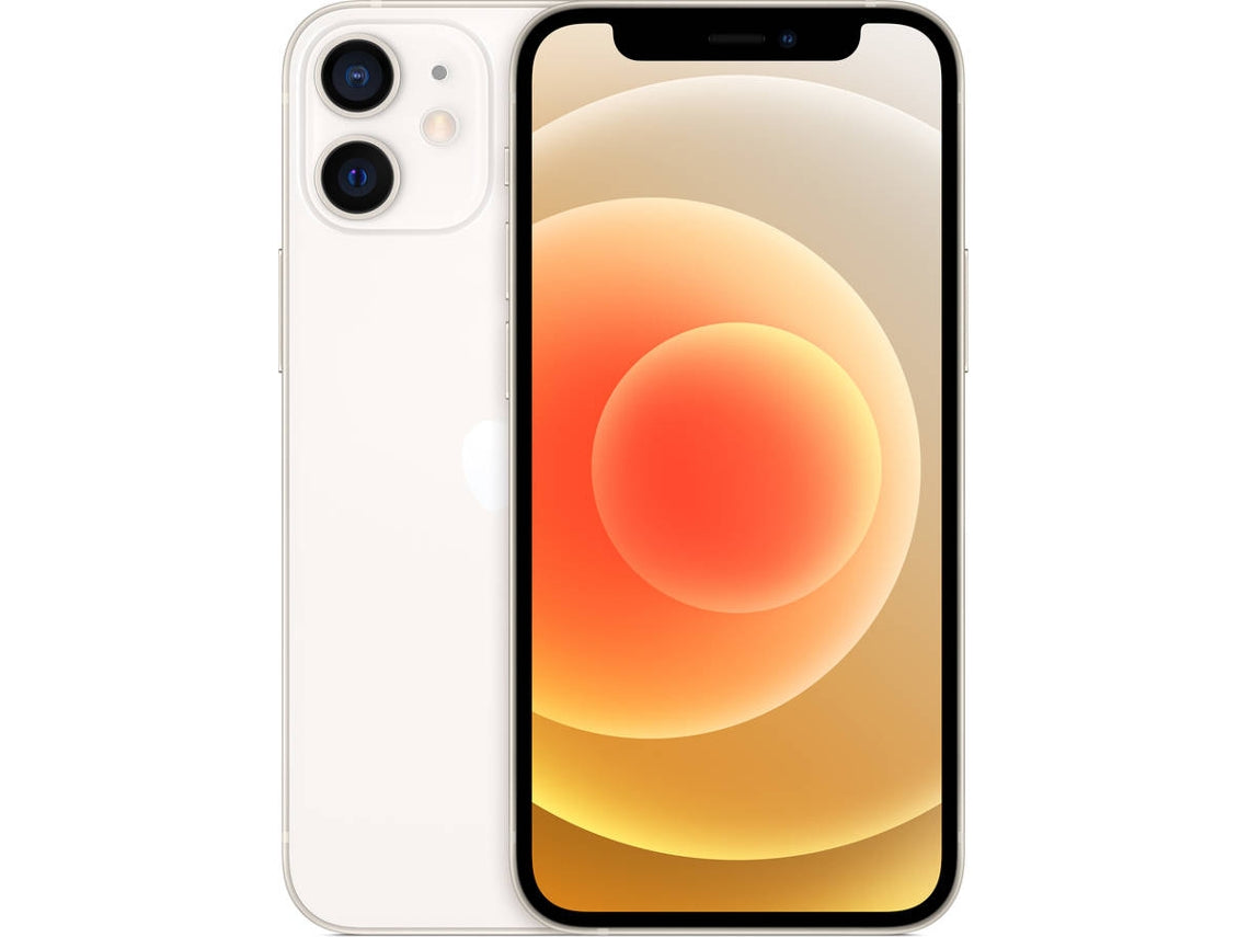 Apple iPhone 12 mini - 5G smartphone - Dual SIM / Internal Memory 128 GB - OLED display - 5.4" - 2340 x 1080 pixels - 2x rear cameras 12 MP, 12 MP - front camera 12 MP - white