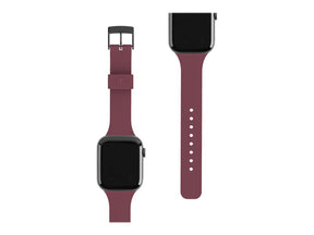 [U] Apple Watch Band 45mm/44mm/42mm, Series 7/6/5/4/3/2/1/SE - Aubergine Silicone - Smart Watch Watch Strap - Aubergine - for Apple Watch (42mm, 44mm )