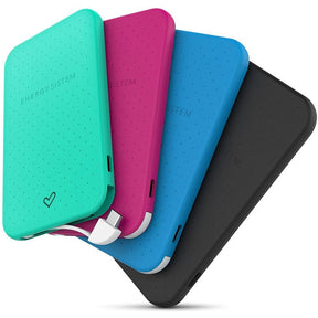 Energy Extra Battery 2500 - Portable charger - 2500 mAh - 1000 mA - 2 output connectors (USB, Micro USB Type B) - Fuchsia