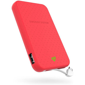 Energy Extra Battery 5000 - Carregador portátil - 5000 mAh - 2 A - 2 conectores de saída (USB) - Coral - para Phone Max 3+