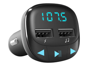 Energy Car FM-T Series - FM Transmitter / Car Audio Power Adapter - Black