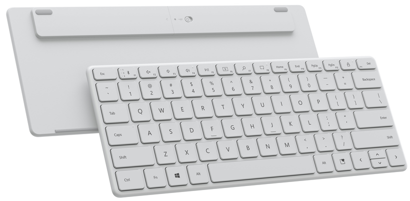 Microsoft Designer Compact - Teclado - Inalámbrico - Bluetooth 5.0 - Inglés - Glacier