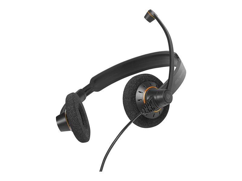 EPOS I SENNHEISER IMPACT SC 60 USB ML - Auriculares - intrauditivos - con cable - USB - negro con detalles en naranja