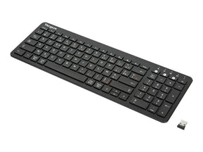 Targus - Keyboard - antimicrobial - wireless - Bluetooth 5.1 - AZERTY - French - black - B2B (AKB863FR)