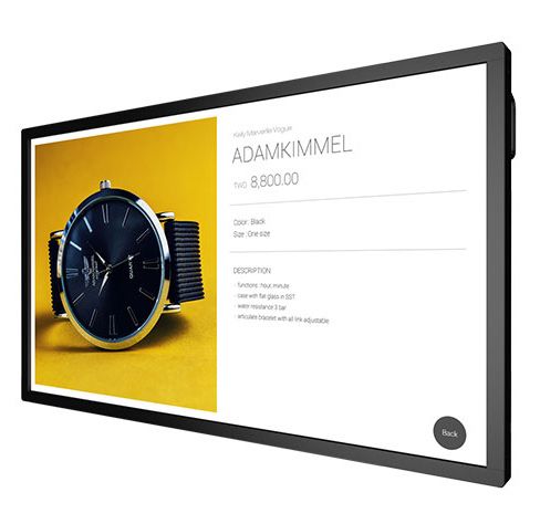 BenQ IL430 - 43" Diagonal Class Interactive Signage Series LCD Screen with LED Backlight - Digital Signage - With Touchscreen (multi-touch) - Android 1920 x 1080 - Side-lit - Black